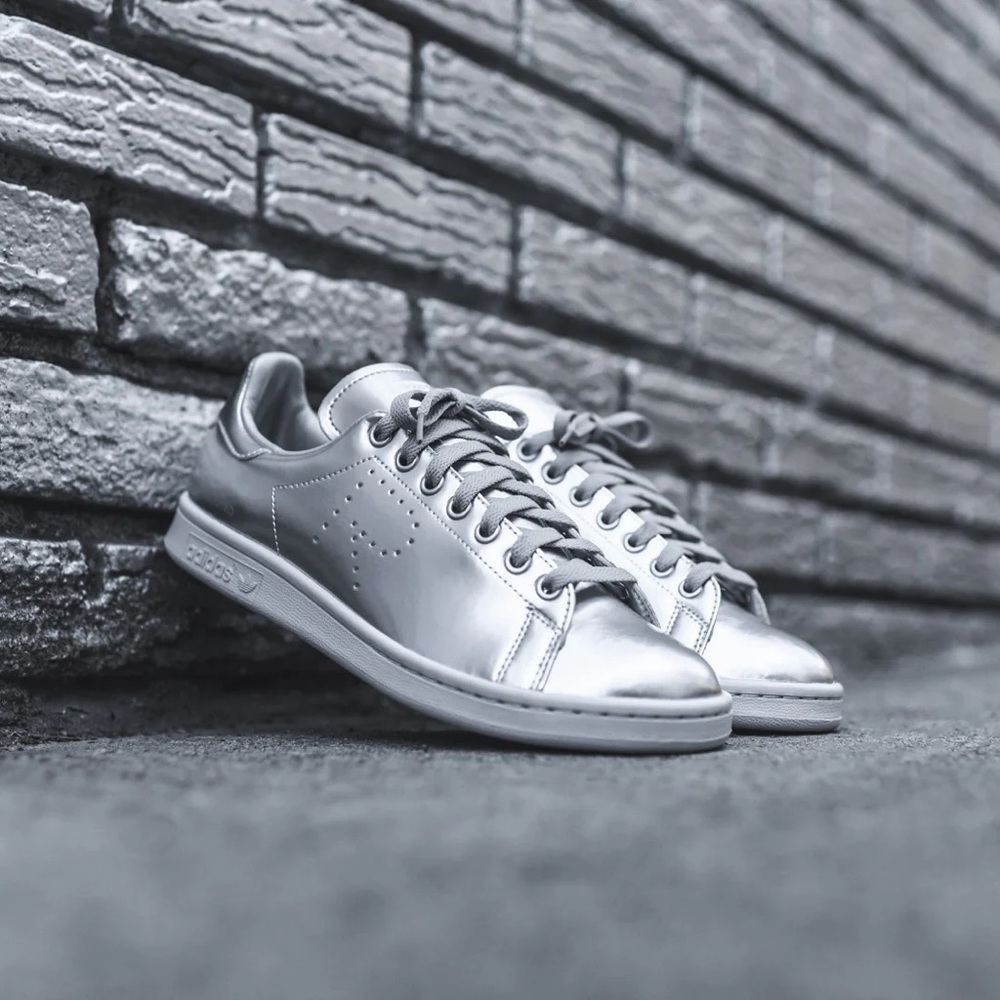 Adidas Raf Simons Stan Smith silver sneakers
